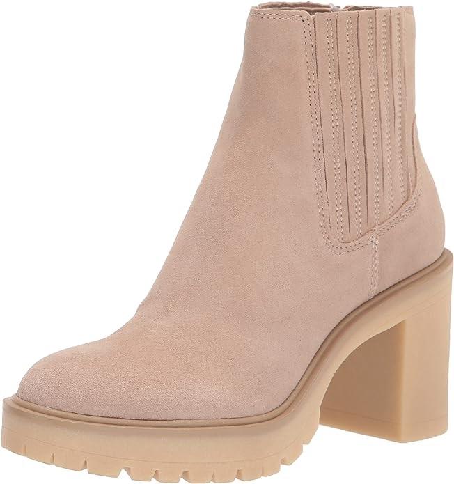 PO DV8 Dolce Vita 8.5 Jetta Caster Ankle Lug Boot Ivory 125734