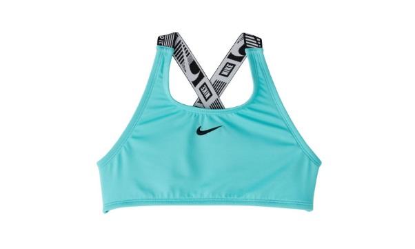 NWT Nike M JDI Crossback Sport Swimsuit Top Girls NESSA727 Aurora Green 125754