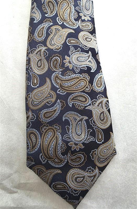 NWOT Saddlebred Blue Gold Paisley Men's Neck Tie 125791