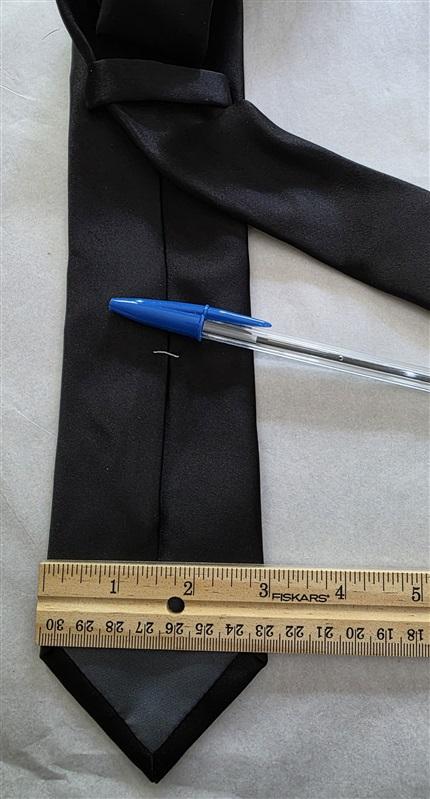 NWOT Madison Black Solid Men's Classic Formal Neck Tie 125792