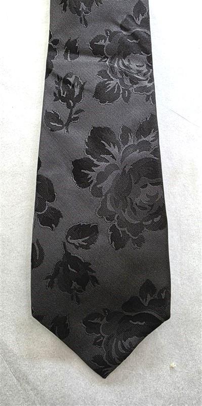 NWOT Express Black Roses 100% Silk Men's Classic Formal Neck Tie 125795