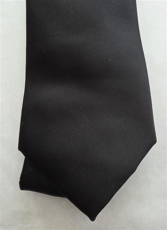 NWOT Saddlebred XL Long Black Solid Men's Classic Formal Neck Tie 125796
