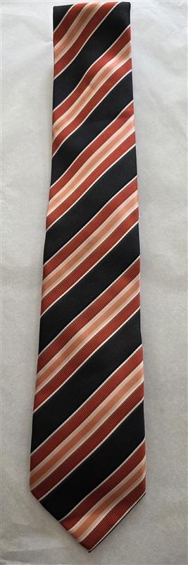 NWOT Colors Alexander Julian Orange Black Men's Classic Formal Neck Tie 125799