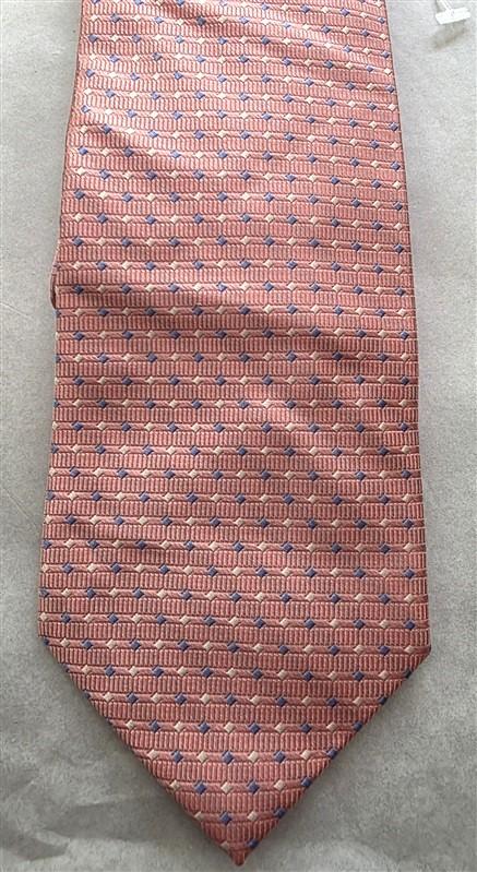 NWOT Stafford Pink Blue Geometric 100% Silk Men's Classic Formal Neck Tie 125800