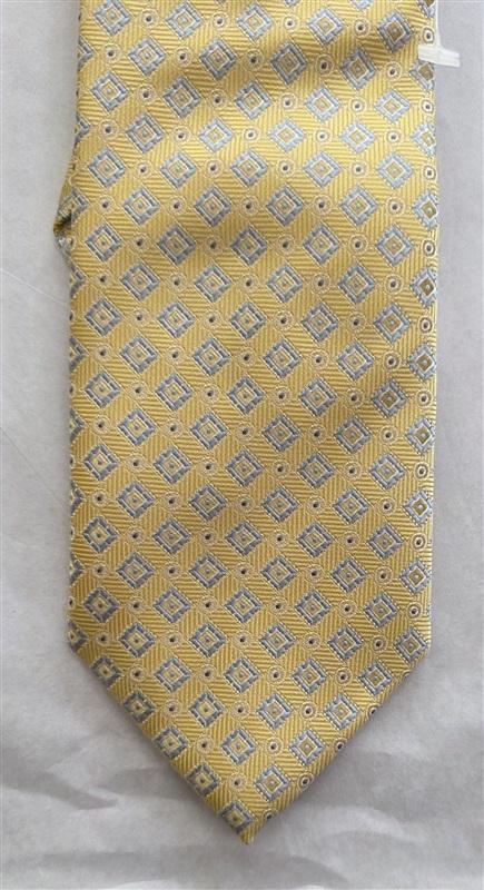 NWOT Ivy Crew Yellow Gold Blue Men's Classic Formal Neck Tie 125801