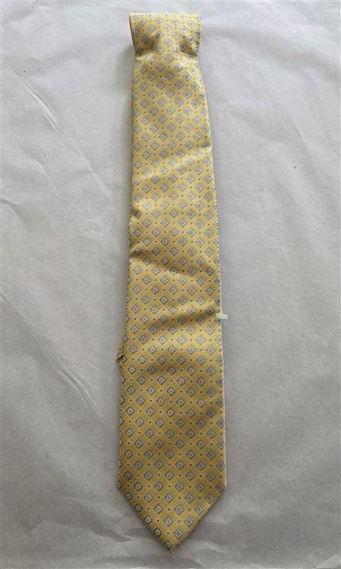 NWOT Ivy Crew Yellow Gold Blue Men's Classic Formal Neck Tie 125801