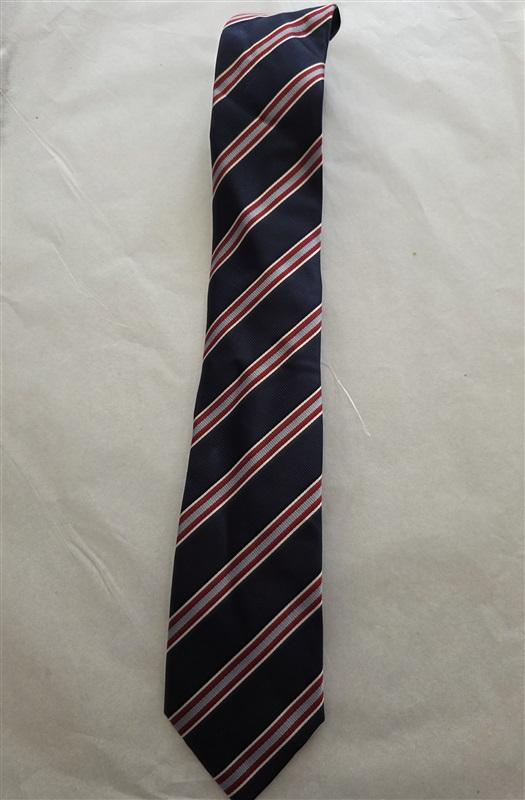 NWOT Saddlebred Blue Red White Stripe Men's Neck Tie 125806