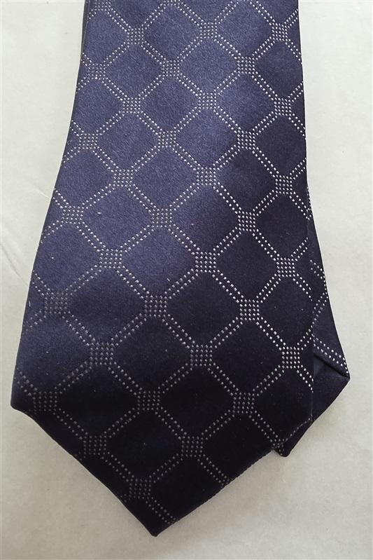 NWOT Michael Strahan Blue Silver 100% Silk Men's Neck Tie 125848