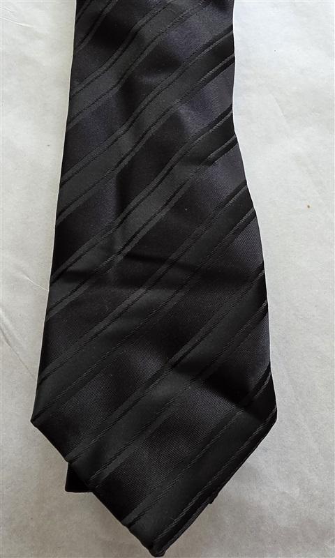 NWOT Saddlebred Black Stripes Men's Neck Tie 125854