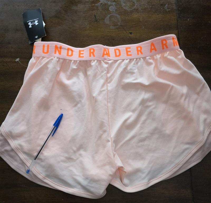 NWTD Under Armour Training Play Up shorts 3.0 Peach 125886