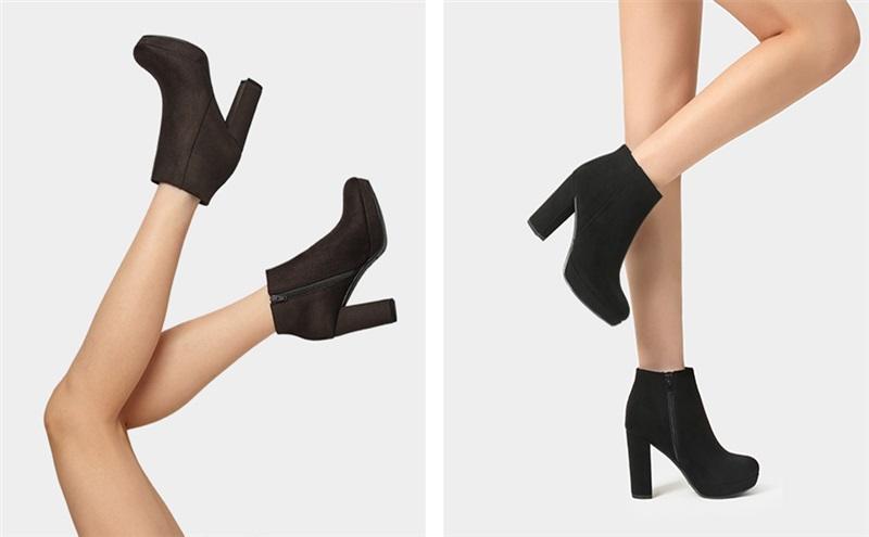 NWOT Dream Pairs 9 Stomp Platform Bootie Ankle Boot Black 125914