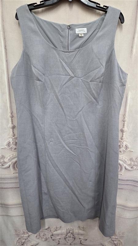NWOT Tahari Arthur Levin 18 Sleeveless Tank Gray Dress 125917