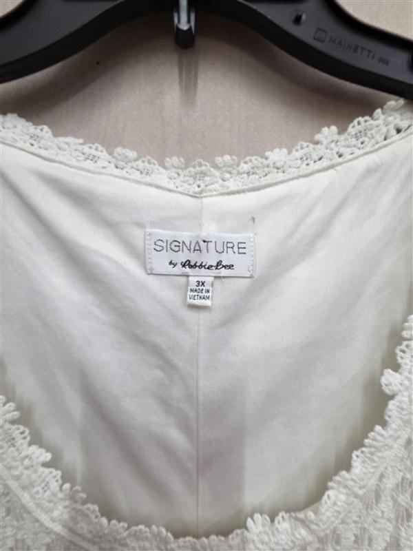 NWOT Robbie Bee 3x Lace Fit & Flare Cocktail Dress Sleeveless White 125918