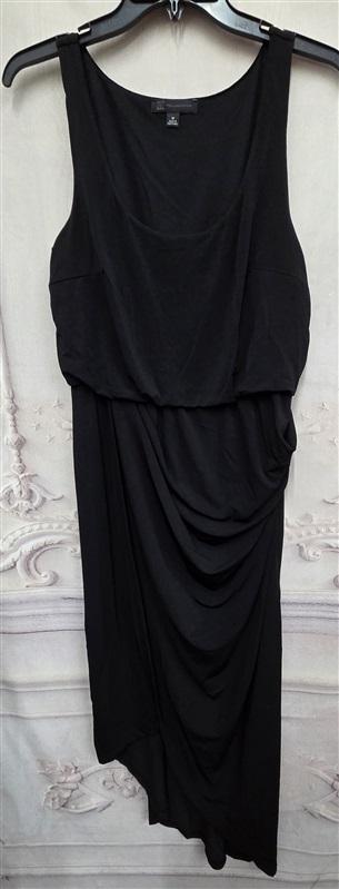 NWOT INC M Split Front Dress Sleeveless Black 125920