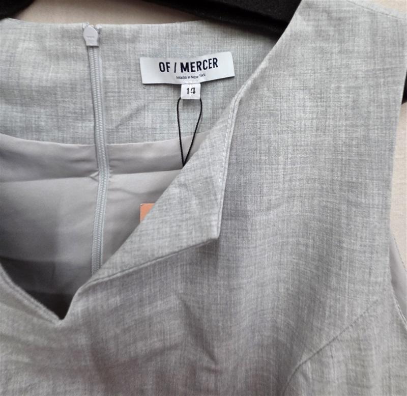 NWT OF / Mercer 14 Tweed Gray Sleeveless Tank Dress 125931