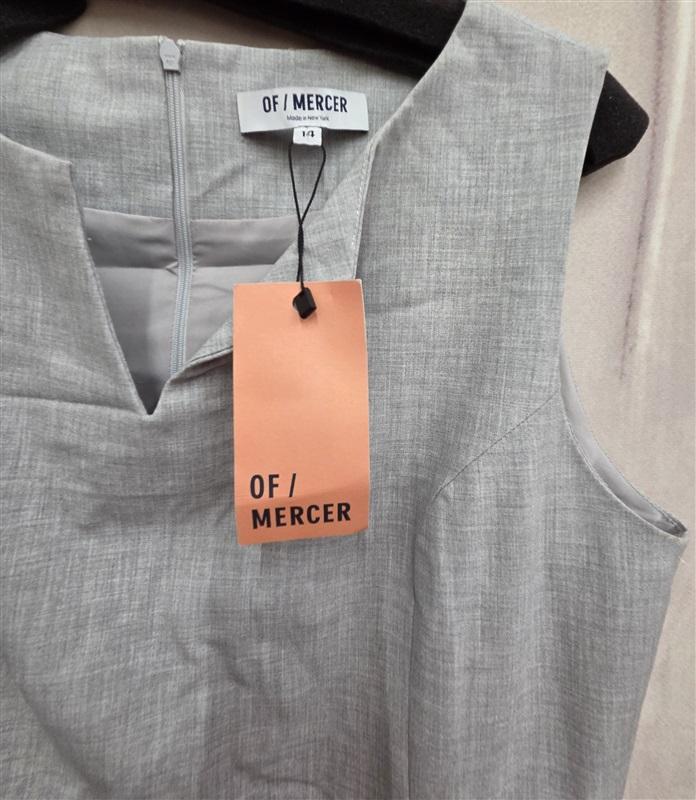 NWT OF / Mercer 14 Tweed Gray Sleeveless Tank Dress 125931