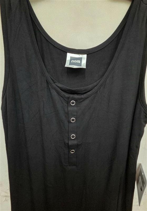 NWT Nom M Snap Tank Dress 7001a Black Maternity Dress 125932