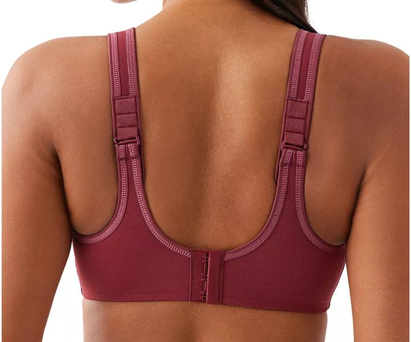 NWT Wacoal 34C Sport Underwire 855170 Free Shipping Wine 125945