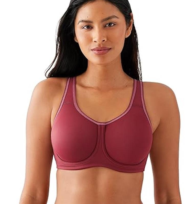NWT Wacoal 34C Sport Underwire 855170 Free Shipping Wine 125945