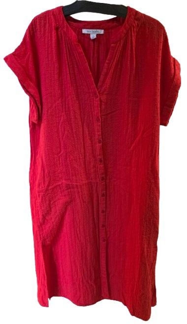 NWt Kate Landry S Swiss Dot Gauze Cotton Lounge Cover Up Katan Dress 125955