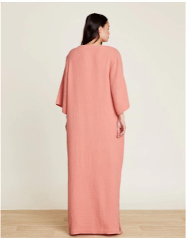 NWt Barefoot Dreams L Sun Soaked Crinkle Cotton V-neck Caftan 125957