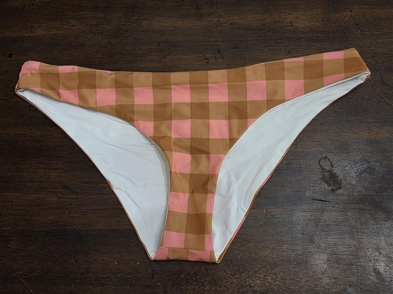 NWOT L*Space M Sandy Seaesta Surf Bikini Swim Bottom Gingham 125982
