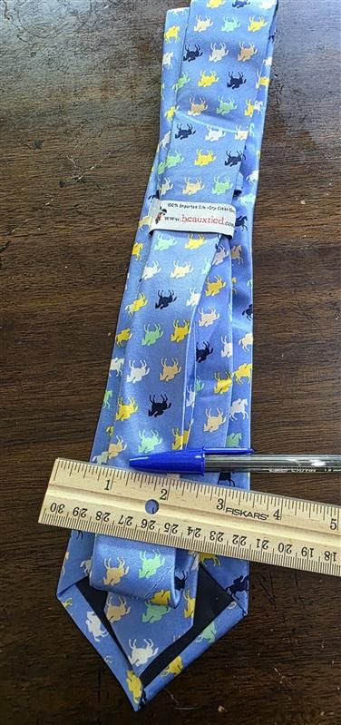 NWOT Beaux Tied Silk Blue Horse Racing Formal Classic Style Tie 126004