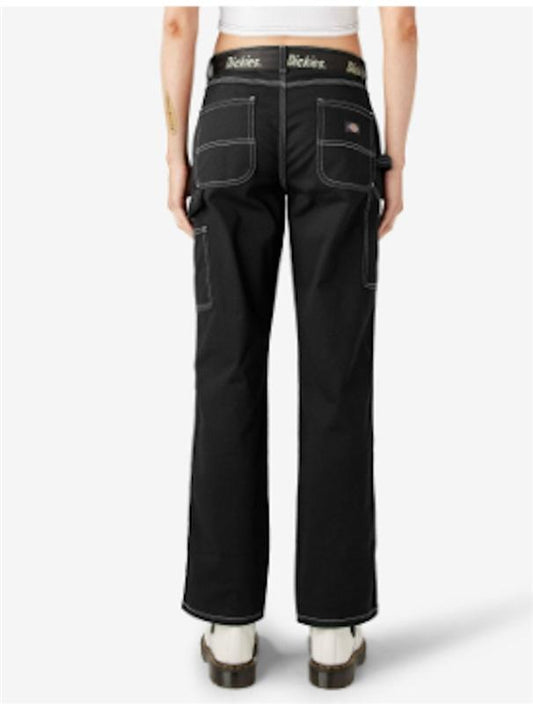 NWT DICKIES 27R Relaxed Fit Carpenter Pants Black 126009