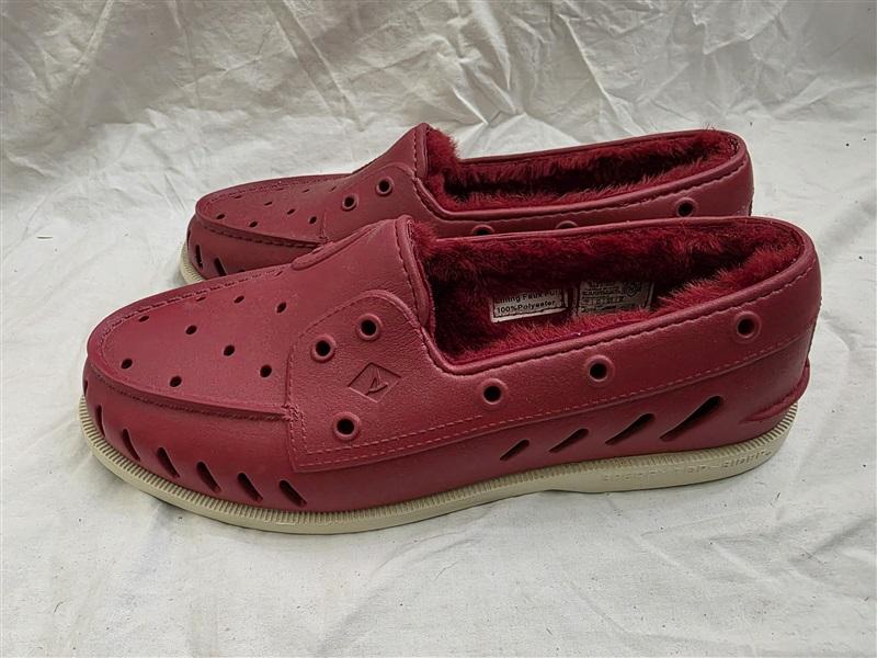 NWOT Sperry Top Sider 11 Float Boat Shoe STS23886 Red Lined 126013