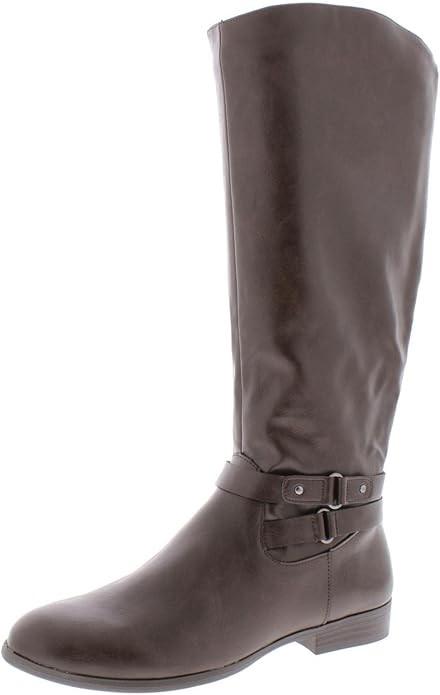 NWOT Style & Co 5.5 Kindell Faux Leather Round Toe Riding Boots 126020