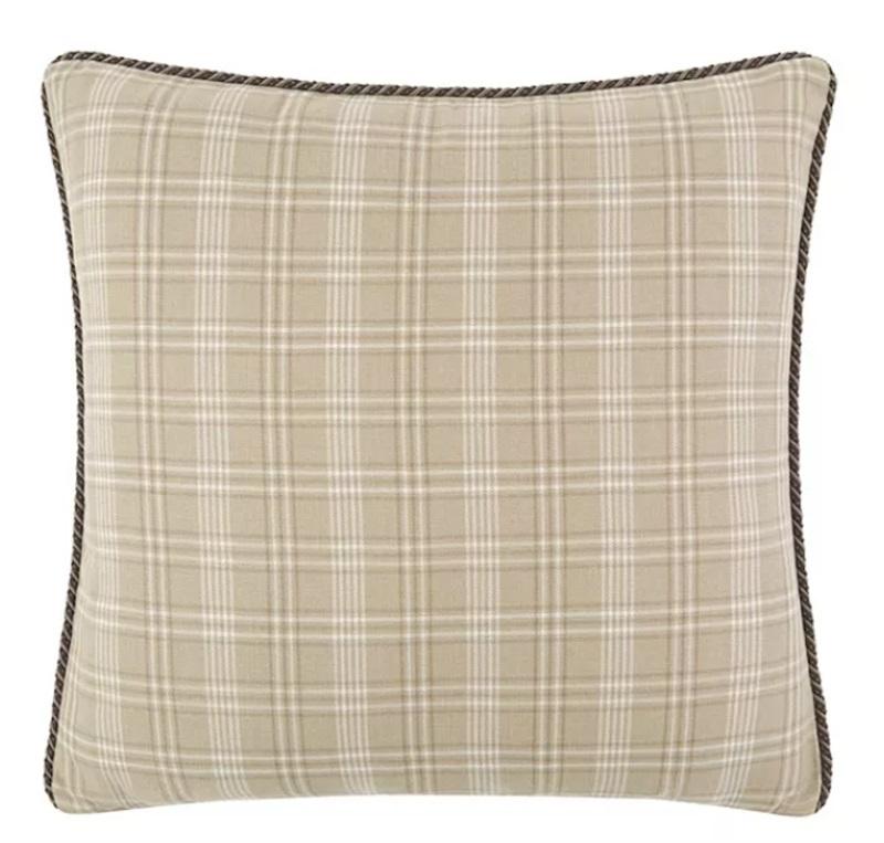 NWT 2 Rose Tree Bird Paradise Woven Cheetah Sham Euro Pillow Sham 126064