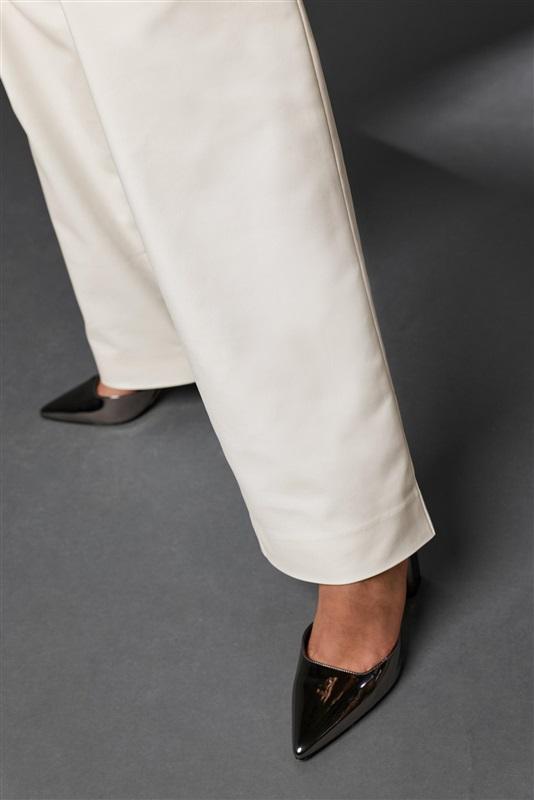 NWOTD Boston Proper 8 Modern Wide Leg Pants White 126092