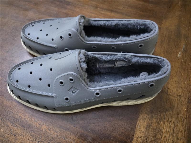 NWOT Sperry Top Sider 12 Float Boat Shoe STS23886 Gray Lined 126124