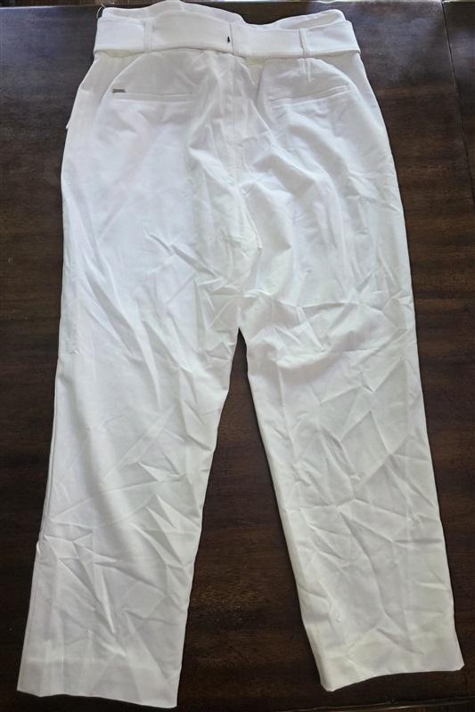 NWOT Boston Proper 18 White straight Leg Ankle Pants 126127