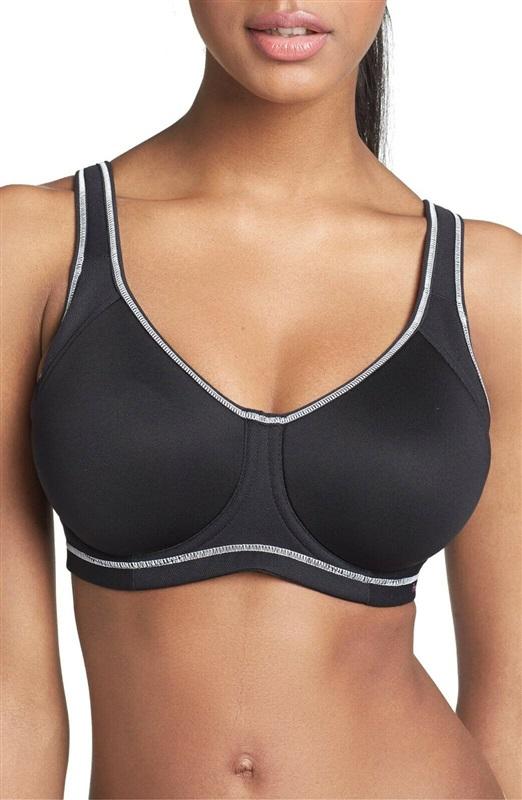 NWt Freya 40D Sonic Underwire Molded Spacer Sports Bra AA4892 Black 126130