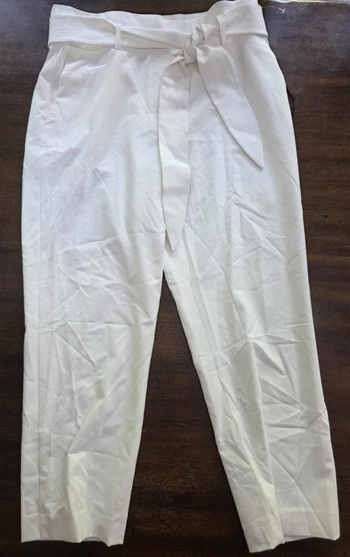 NWOT DKNY 12 White Tie front Pants 126133