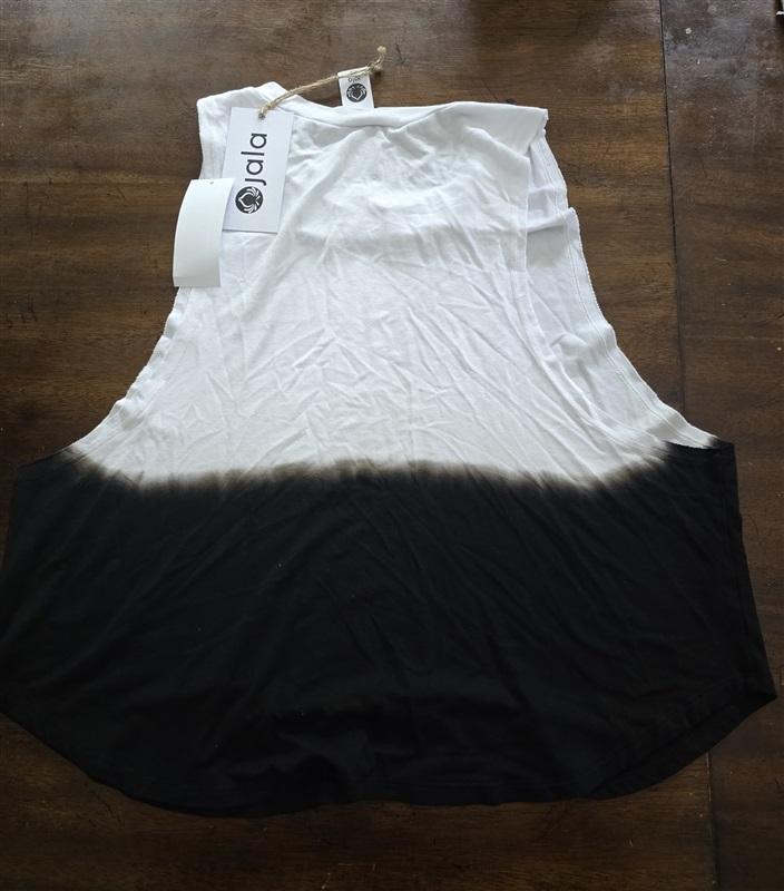 NWT Jala S Ombre Print Crew Neck Sleeveless Muscle Lounge Tank Top 126143