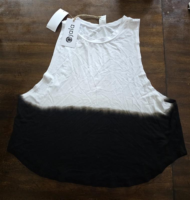 NWT Jala S Ombre Print Crew Neck Sleeveless Muscle Lounge Tank Top 126143