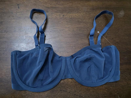 NWOT CUUP 32E The Balconette Mesh Blue Sheer Underwire Bra 126150