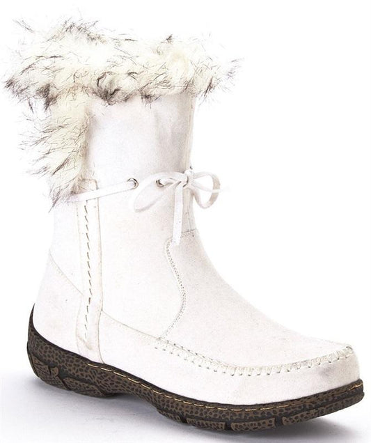 NWOTD Bucco 8.5 Ruzena Fashion Faux Fur Winter Boots White 126181