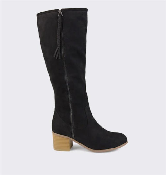 NWOT Journee 8.5 SANORA KNEE HIGH BOOTS IN WIDE CALF Black 126186