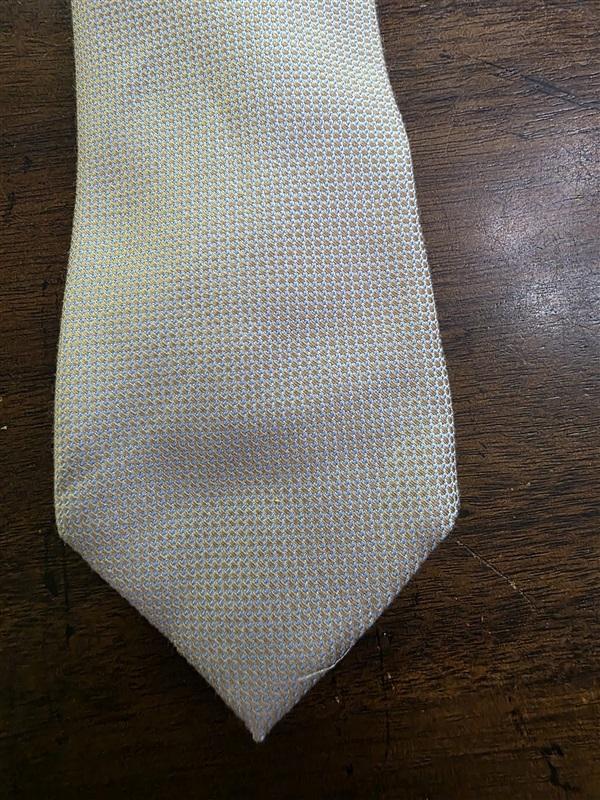 NWOT Nautica Taupe & Blue Geometric Men's Neck Tie 126195
