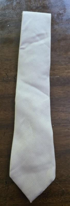 NWOT Nautica Taupe & Blue Geometric Men's Neck Tie 126195