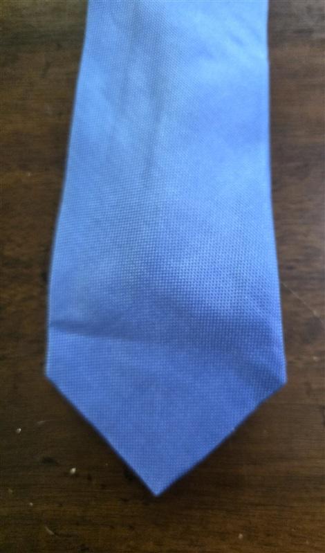 NWOT Nautica Blue Solid 100% Silk Men's Neck Tie 126199