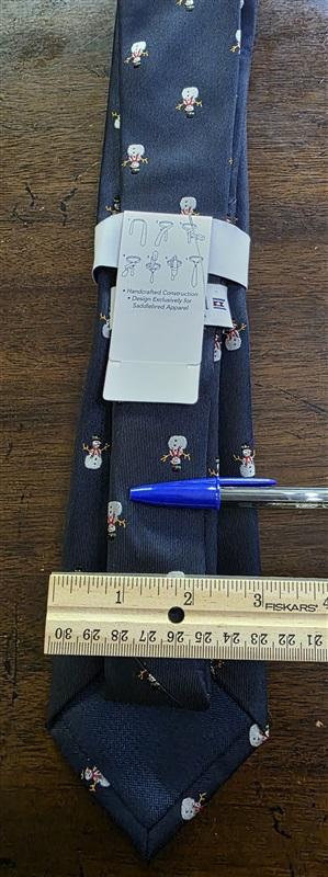 NWT Saddlebred Snowmen Blue White Men's Neck Tie 126202