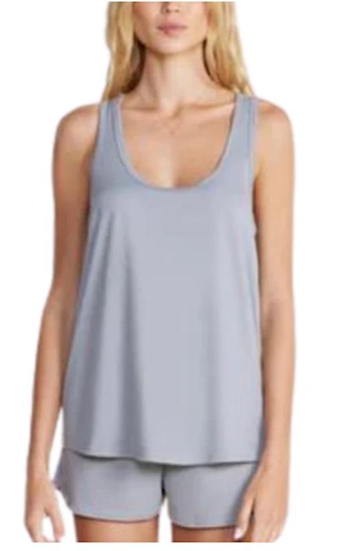 New Barefoot Dreams M Malibu Collection Butter Chic Tank Gray 126205