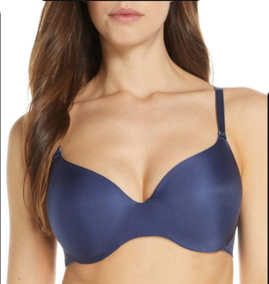 NWOT Chantelle 32D Absolute Invisible Smooth Soft Contour Bra 2926 Blue 126208
