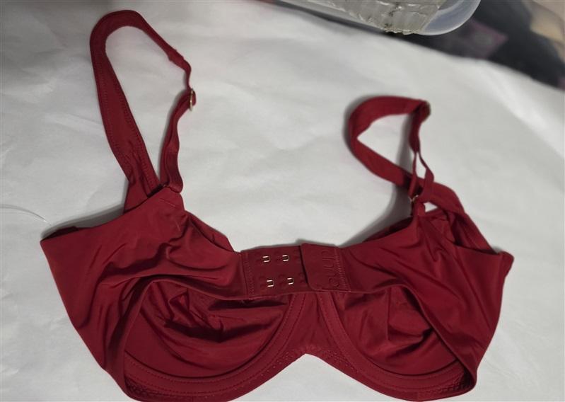NWOT CUUP 32E The Scoop Red Microfiber Underwire Bra 126222