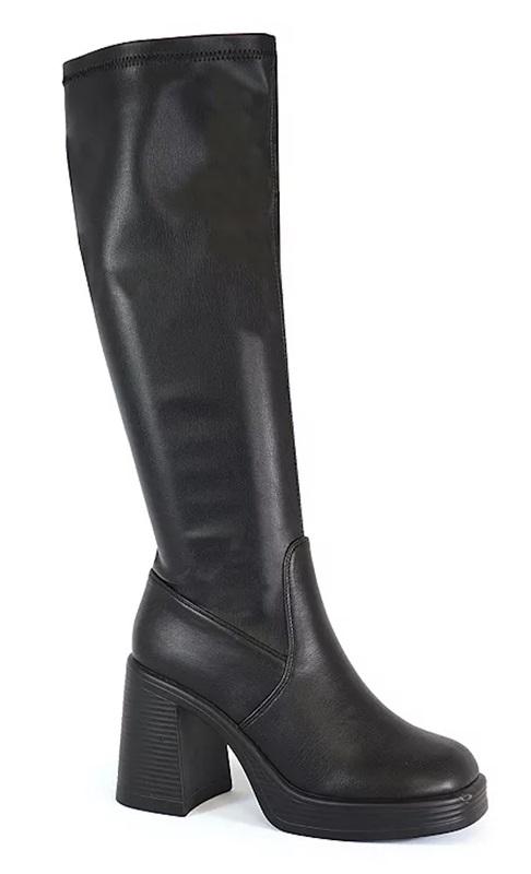 NWOTD Yoki 8.5 Karil-18 Women's Knee-High Boots Black 126235