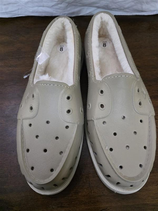 NWOT Sperry Top Sider 8 Float Boat Shoe STS23886 Beige Lined 126273